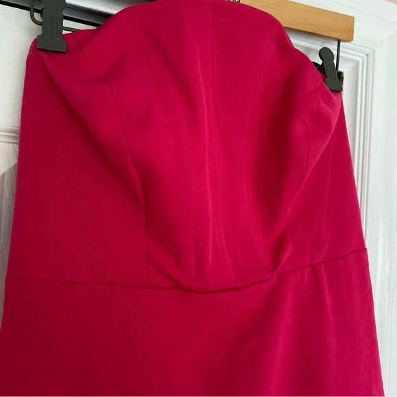 OOAK Strapless Fuchsia Dress - Picture 4 of 8